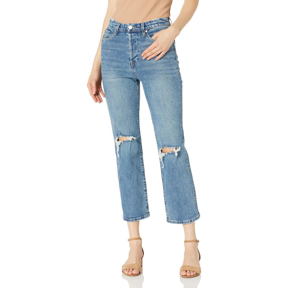 Blank NYC The Baxter Rib Cage Straight Leg Jeans Whirlwind 28 27